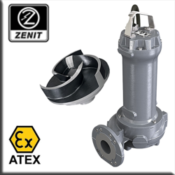 Zenit - Sommersa fognature con certificazione ATEX girante multicanale