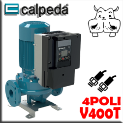 Calpeda - Pompe di circolazione circolatori acqua in-line 4 poli tecnologia inverter con trasduttore differenziale 