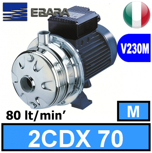 Pompa electrică Birotor inox Ebara 2CDXM 70