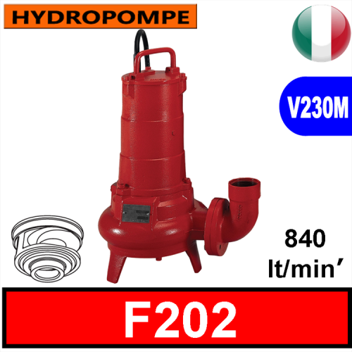 HYDROPOMPE F202 - Pompa submersibilă pentru canalizare și ape murdare 2