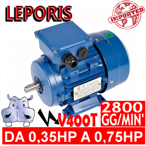 Leporis - Motoare electrice V400T 2 POLI 2800 GG.MIN Forma B3