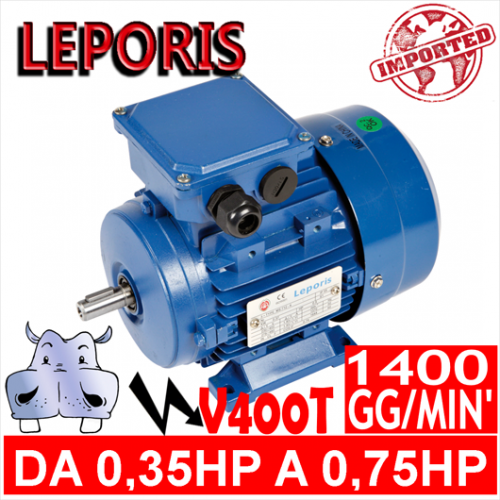 Leporis - Motoare electrice V400T 4 POLI 1400 GG.MIN Forma B3