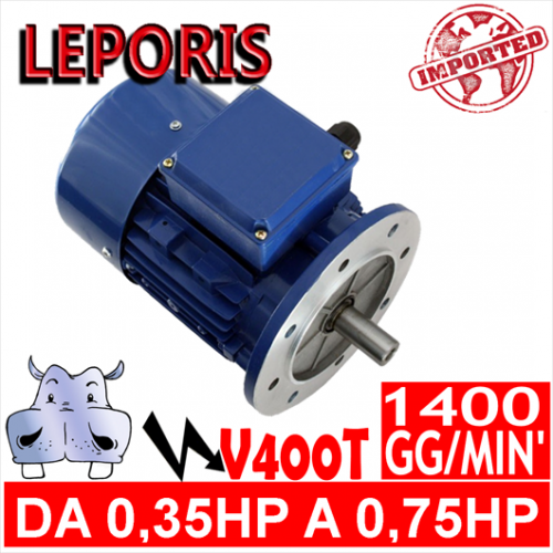 Leporis - Motoare electrice V400T 4 POLI 1400 GG.MIN Forma B5