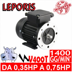 Leporis - Motoare electrice V400T 4 POLI 1400 GG.MIN Forma B3.B5