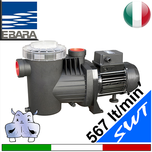 Ebara - Pompă electrică monofazată mod. SWT pentru piscine cu mici și medii dimensiuni