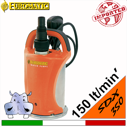 EUROMATIC Pompa electrică submersibilă pentru drenaj SDX350S