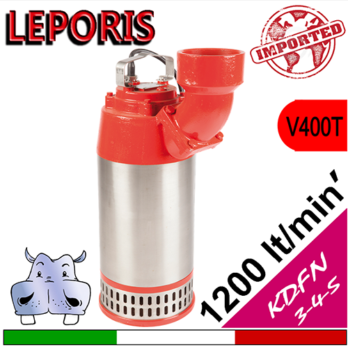 Leporis Pompa electrică submersibilă pentru drenaj KDFN 3-4-5