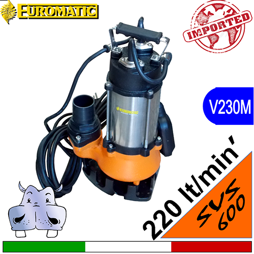 EUROMATIC Pompa electrică submersibilă pentru canalizare SVS 600.S