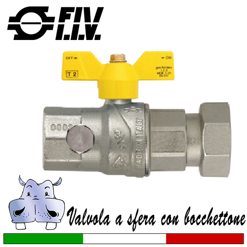 Supapă cu sferă cu mâner scurt cu uniune Fiv pentru gaz HEAVY