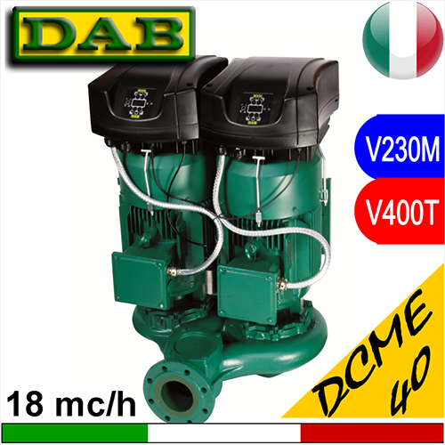Pompa Circulator electronic în linie dublu gemelar Dab DCME DN40