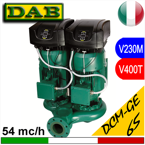 Pompa Circulator electronic în linie dublu gemelar Dab DCM-GE DN65