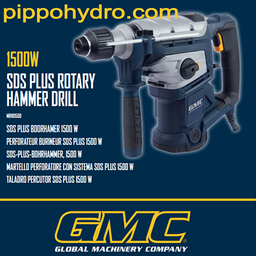 GMC - Ciocan rotopercutor cu burghii sds-plus 1500W 2
