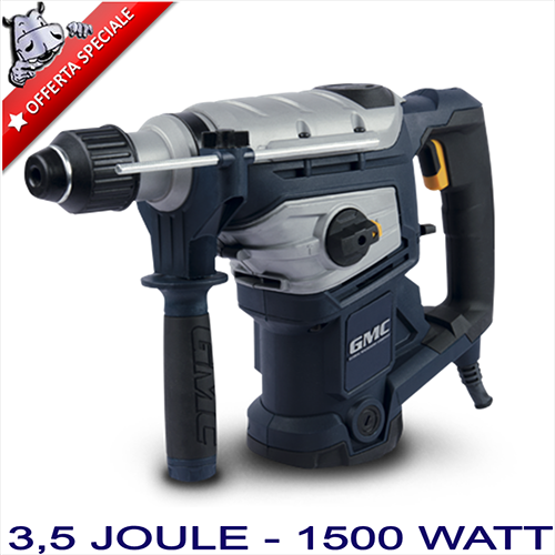 GMC - Ciocan rotopercutor cu burghii sds-plus 1500W