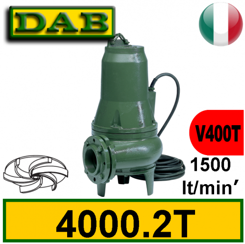Dab Elettropompa sommersa per fognature Feka 4000.2T (V400T) 2