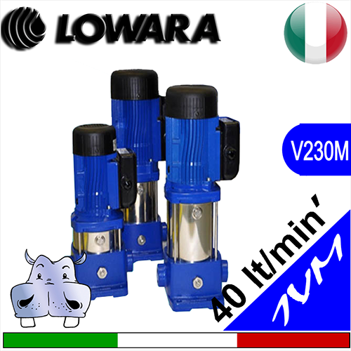 Pompe electrice Multietajate Verticale Insonorizate Lowara 1VM alimentație monofazată 1x230