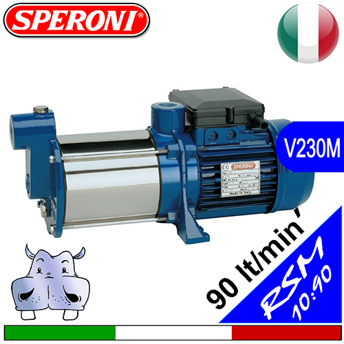 Pompa electrică multietajată insonorizată Speroni RSM 10-90 Monofazată