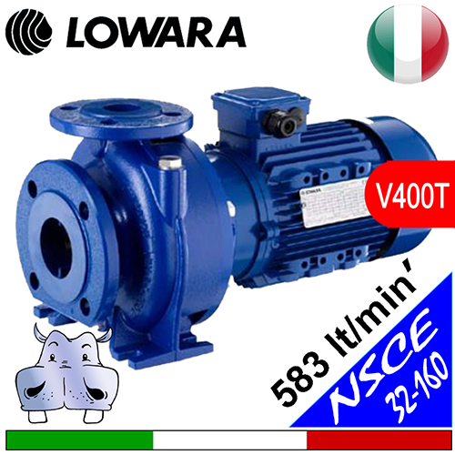 Lowara Pompa electrică normalizată din fontă NSCE 32-160 Trifazată