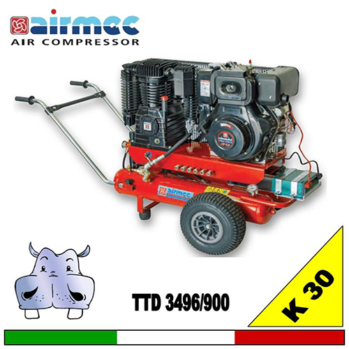 Moto compresor Diesel TTD 3496.900 17+17LT pornire electrică cu baterie