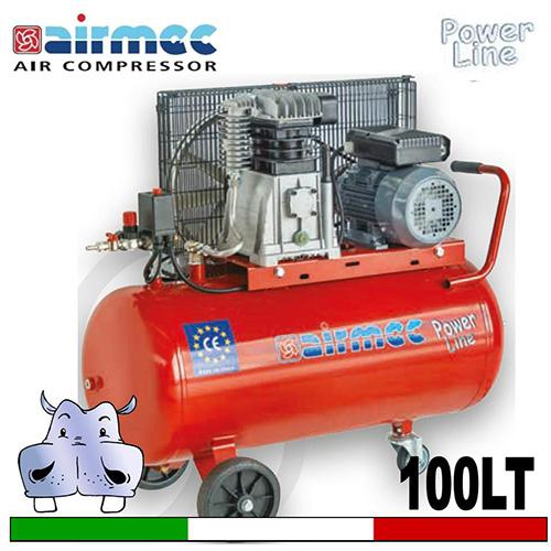 Compressore Airmec Power Line Monostadio CRMCR 102-5 PL 100 LT