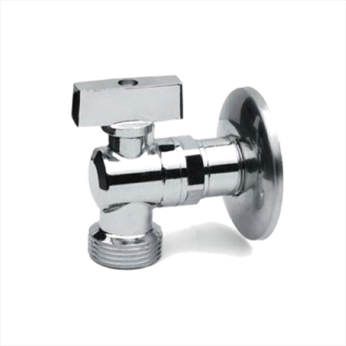 Rubinetto lavatrice LAV1 in ottone cromato con rosone 2