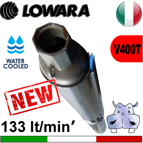 Pos.04 Lowara Elettropompe Sommerse complete 6GS - L4C watercooled alimentazione elettrica trifase 400Vac