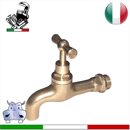 Rubinetto a vitone in ottone