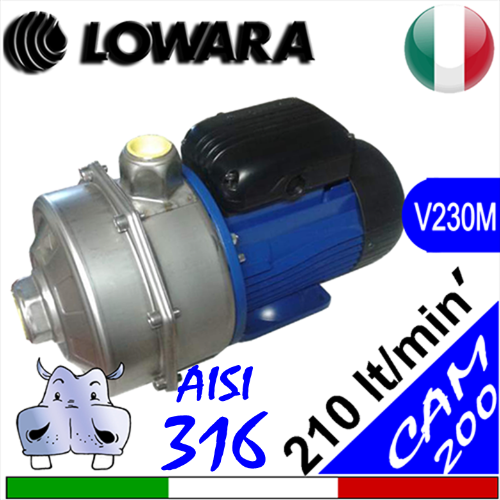 Lowara Elettropompe Bigiranti inox serie N CAM200.33 316 CAM200.35 316