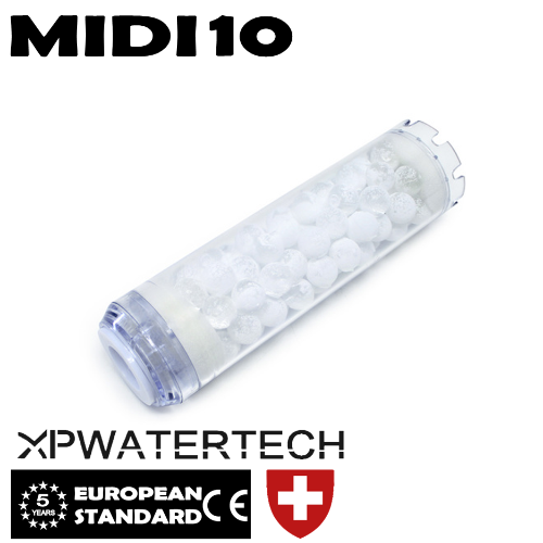 Cartucce di ricambio polifosfati in sferette per contenitori filtro acqua serie MIDI 10