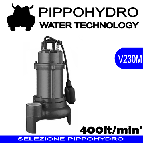 Pompa Sommersa per fognature VORT100 1HP mandata 2