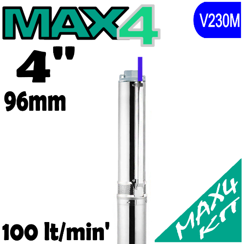 X-POWER - Pompe sommerse  MAX4 4XP complete di quadro avviatore 2