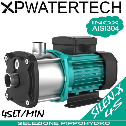 Silen x serie 45 - Elettropompa multistadio silenziosa con idraulica integrale in acciaio inox
