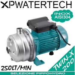 Twin-x serie 200 - Elettropompa bigirante con idraulica integrale in acciaio inox