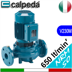 Elettropompa circolatore in-line Calpeda NRM50 flangiatura DN50 modelli NR50-125F NR50-125C - Alimentazione elettrica V230 monofase