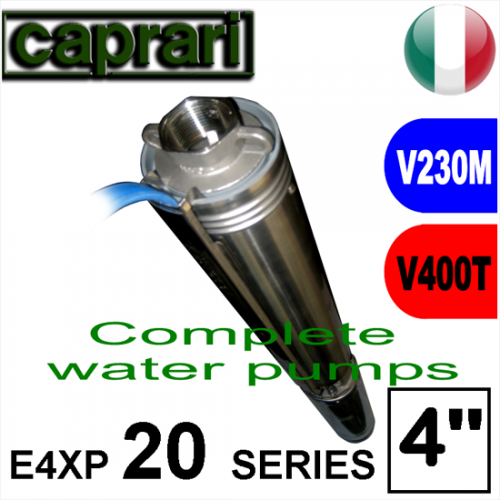 Caprari - Elettropompa pompa sommersa completa E4XED(PD)20+MC....M-T DESERT LINE 2