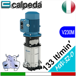 Calpeda Elettropompe multistadio verticali MXV-M 32-5-O flangia ovale Alimentazione elettrica monofase 230Vac
