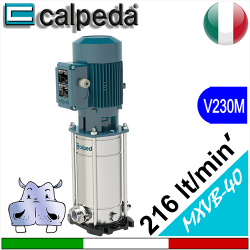 Calpeda Elettropompe multistadio verticali MXV-BM 40 Alimentazione elettrica monofase 230Vac