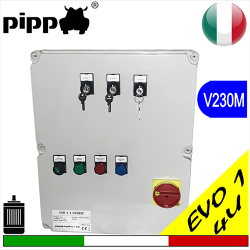 Quadro avviatore per elettropompa, DIRECT MOTOR V230M 4 utenze con ingresso per quattro contatori enel - EVO 1 4U monofase