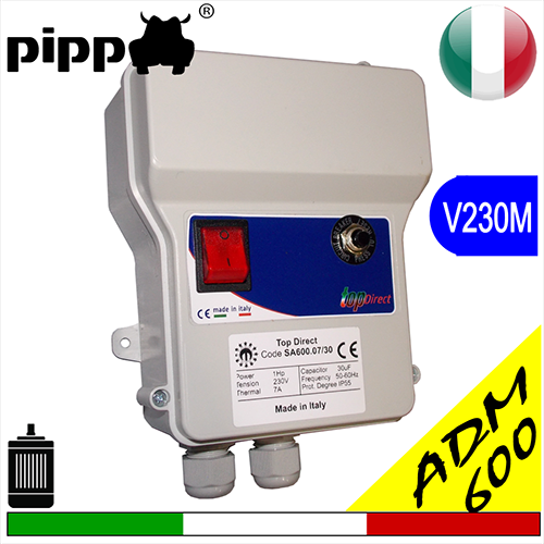 Quadro avviatore per elettropompa DIRECT MOTOR V230M ADM600 monofase completo di condensatore