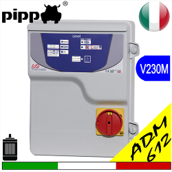 Tablou de pornire cu pompa eletrică LEVEL V230M SA612 monofazat complet cu centrală pentr sonde de nivel, protecție amperometrică