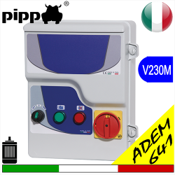 Tablou de pornire pentru pompa electrică, DIRECT MOTOR V230M LEVEL - ADEM 641 monofazat, complet cu centrală pentru sonde de nivel