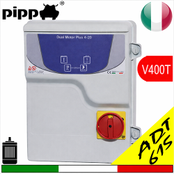 Tablou de pornire pentru pompa electrică LEVEL V400T, protecție amperometrică SA615 trifazat complet cu centrală pentru sonde de nivel