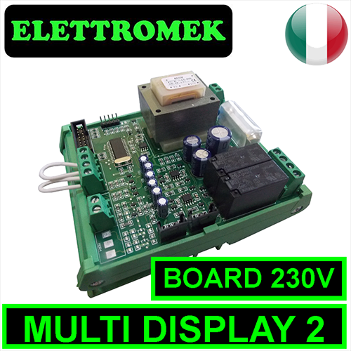 Elettronica per art. MULTI DISPLAY2 monofase 230Vac