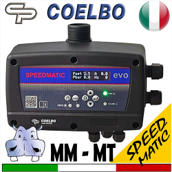 Inverter system SpeedMatic EVO Coelbo sistema mono.mono - mono.trifase per elettropompe pompe sommerse - Alimentazione monofase 230Vac doppia uscita monofase1x230 e trifase3x230