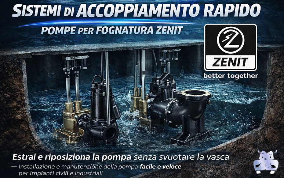 Stazioni monopompa per utenze ridotte  Stazioni doppia pompa con alternanza o riserva  CompatibilitÃ  con pompe sommerse Zenit per acque reflue  Versioni per acque nere, grigie o miste  Installazione interrata o a pavimento