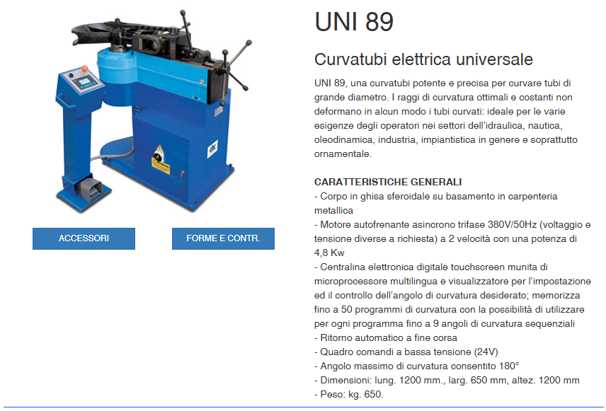 CBC pippohydro curvatubi attrezzatura idraulica uni 89 curvare tubi con display touchscreen trifase