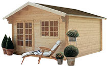 casetta in legno grezzo BARCELONA