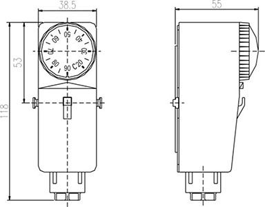 schema collegamenti termostato a contatto