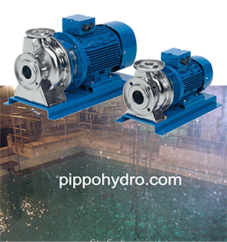 Pippohydro propune pompele electrice flașate normalizate cu hidraulica în întregime realizată din oțel inoxidabil