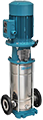 pompa multistadio silenziosa per autoclave Calpeda risparmio energetico elevate prestazioni per aumentare la pressione nell impianto di casa verticale acciaio inox