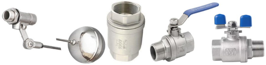 valvole inox - valvola sfera inox mf - valvola sfera ff inox-inox valve stainlees steel chek valve